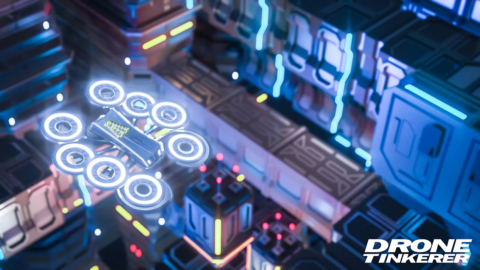 Render promotional image of Drone Tinkerer racing video game