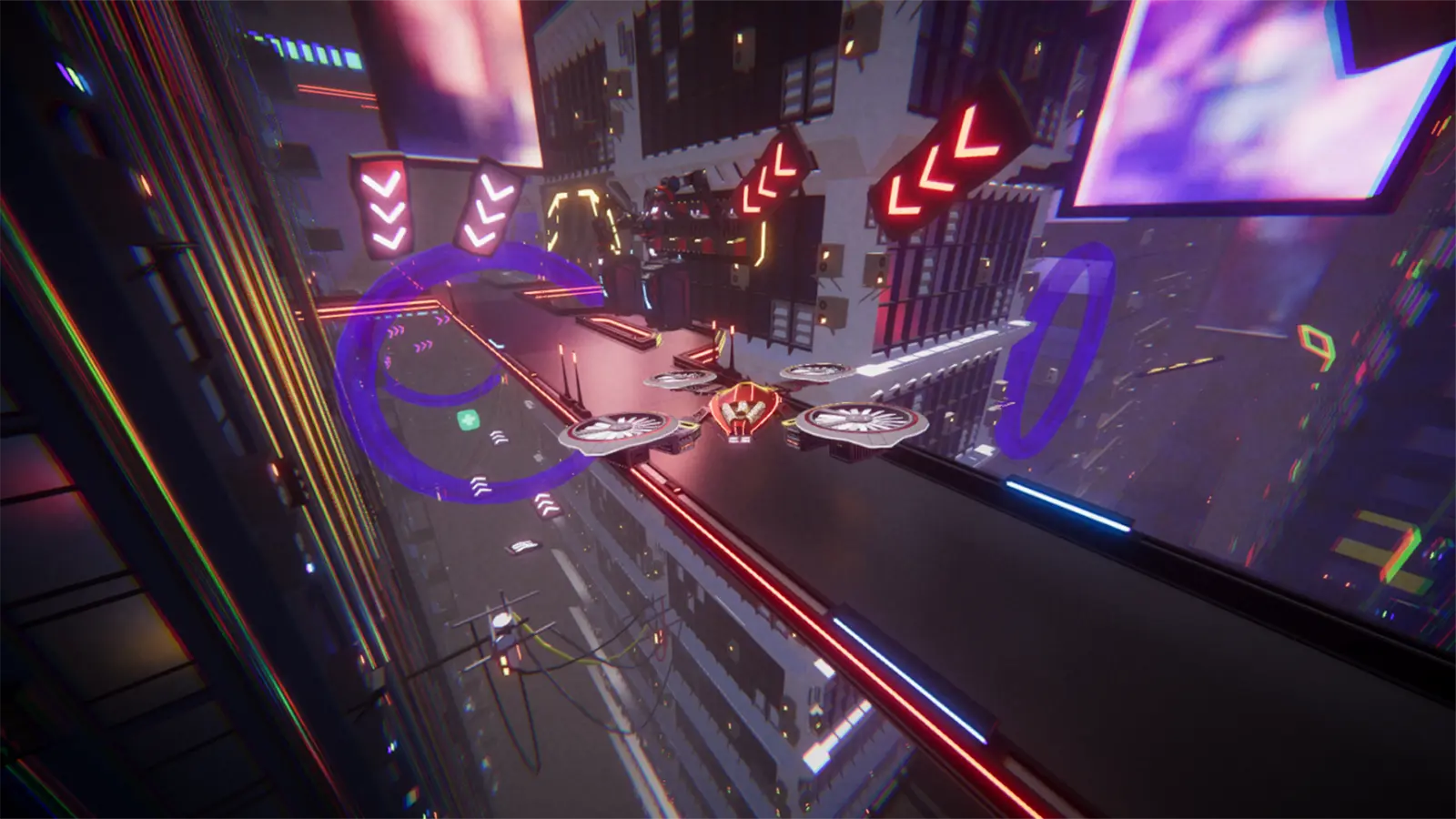 In-game screenshot of Drone Tinkerer racing video game