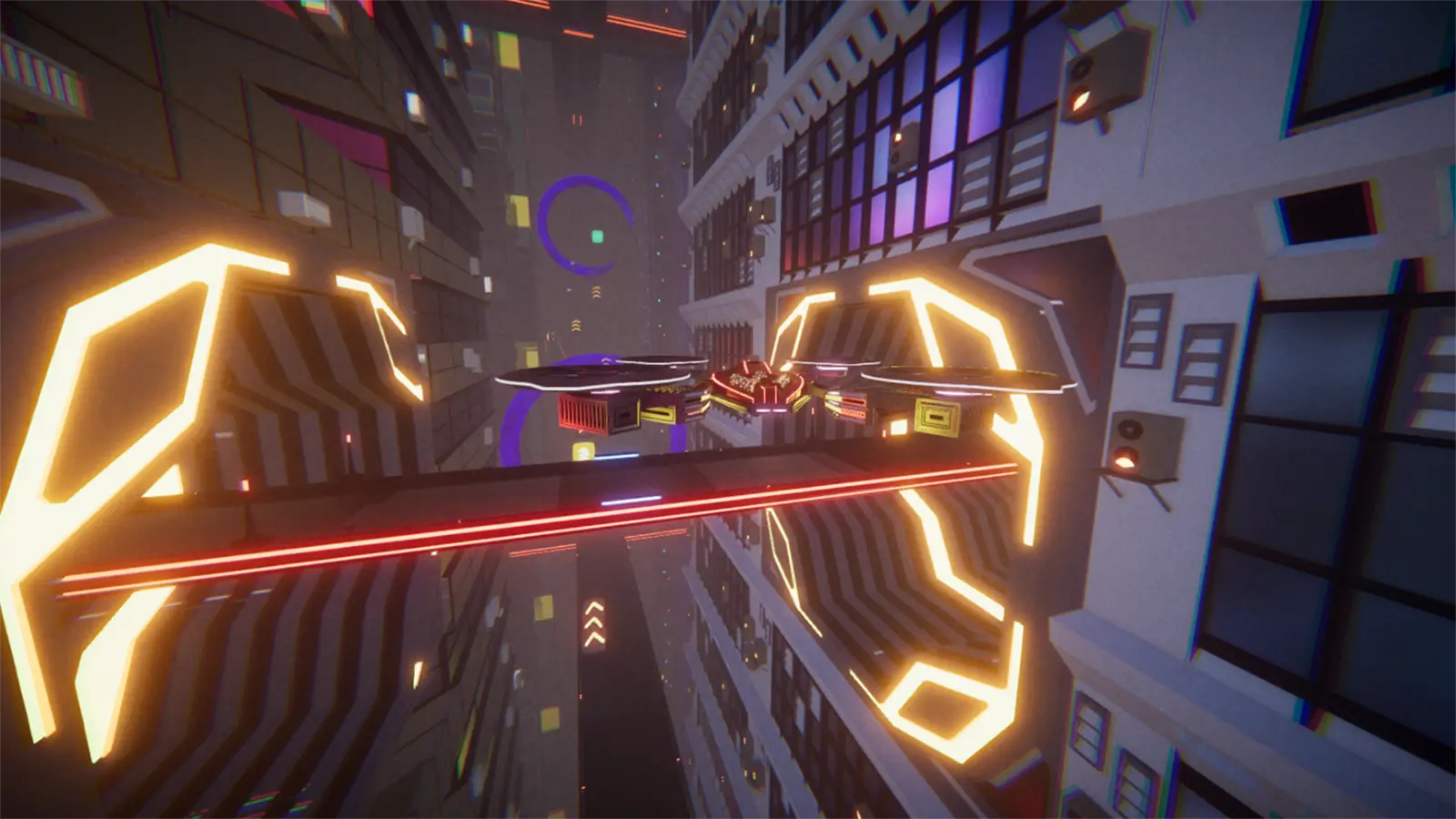 In-game screenshot of Drone Tinkerer racing video game