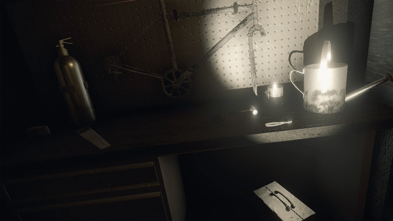 In-game screenshot of a set of riddles in fade out virtual reality escape room video game