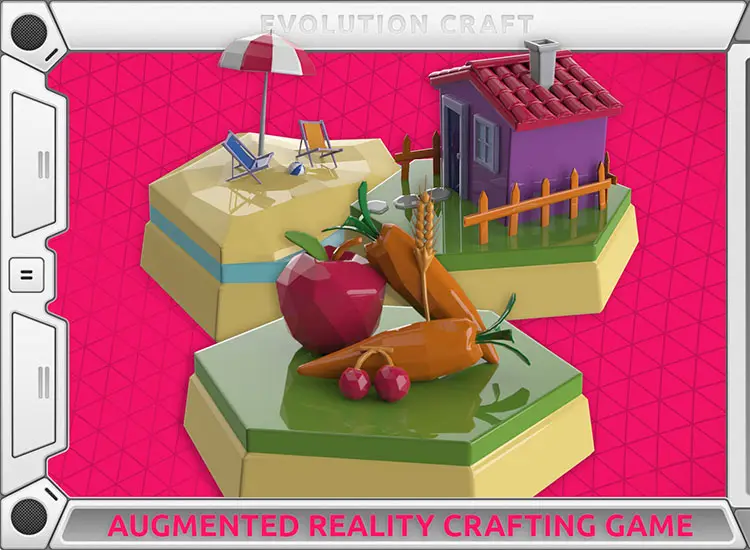 marketing image of evolution craft augmented reality video game